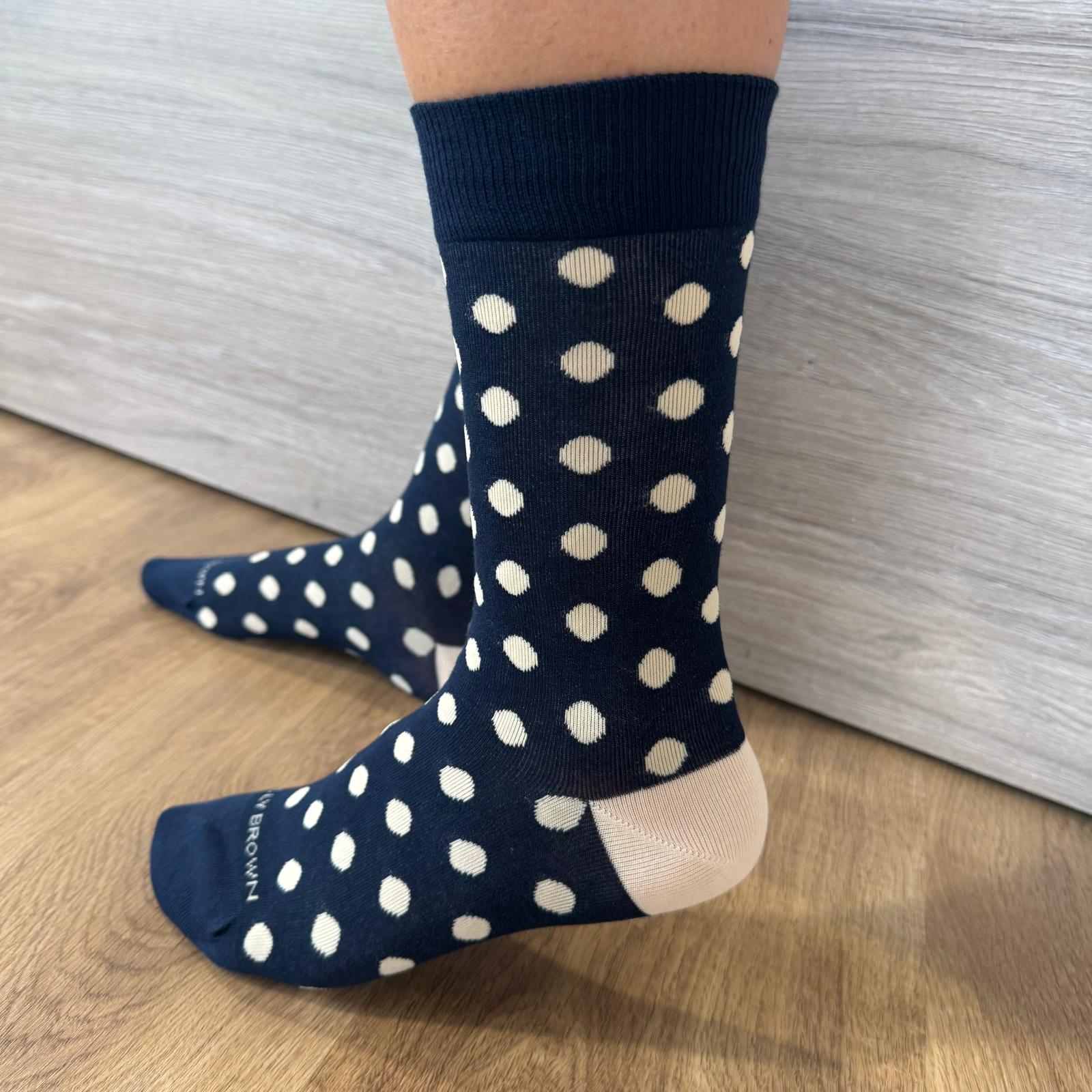 Meias Billy Brown Polkadot